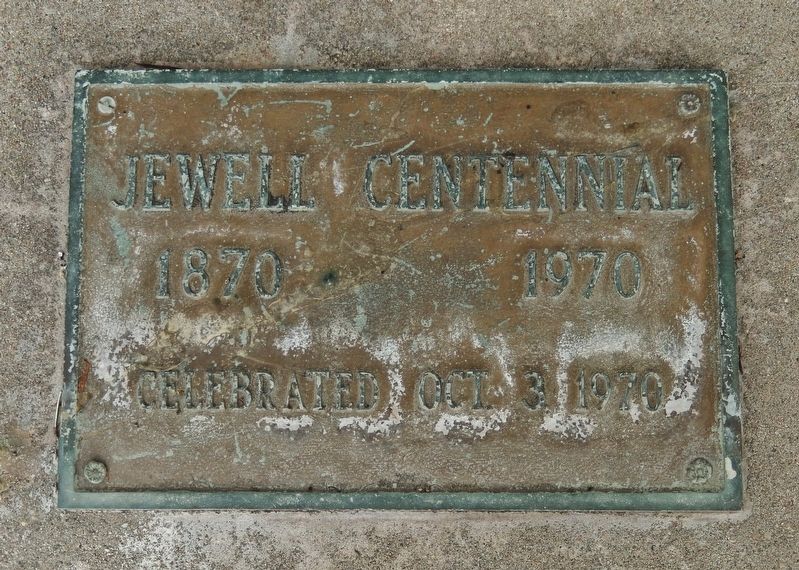 Jewell Centennial Plaque image. Click for full size.