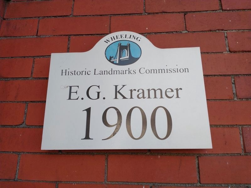 The E. G. Kramer House Signage image. Click for full size.