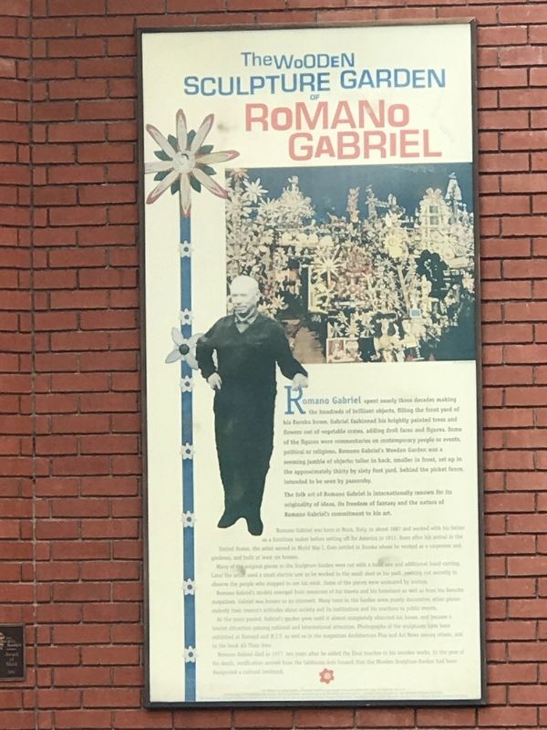 The Wooden Sculpture Garden of Romano Gabriel Marker image. Click for full size.
