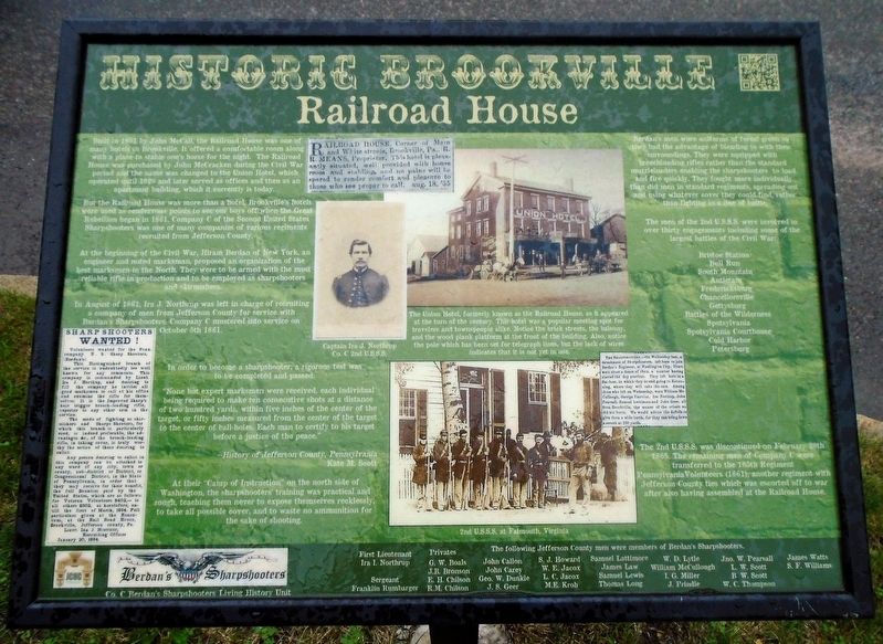 Railroad House Marker image. Click for full size.