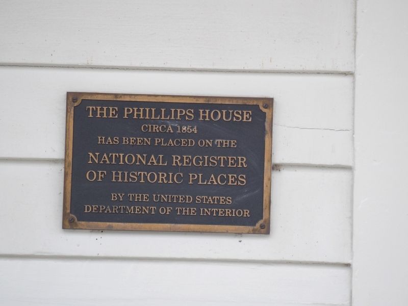 The Phillips House Marker. Click for full size. The Phillips House Marker image. Click for full size.