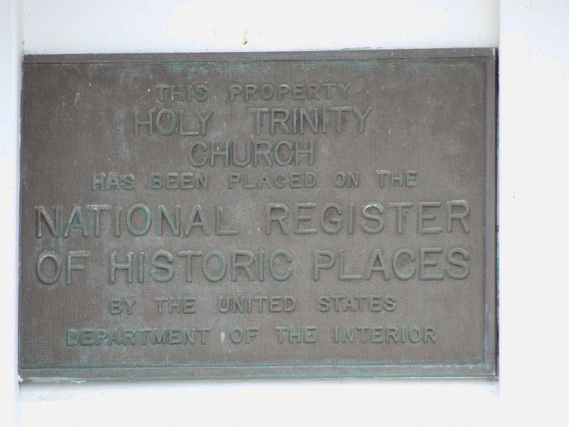 Holy Trinity Church Marker image. Click for full size.