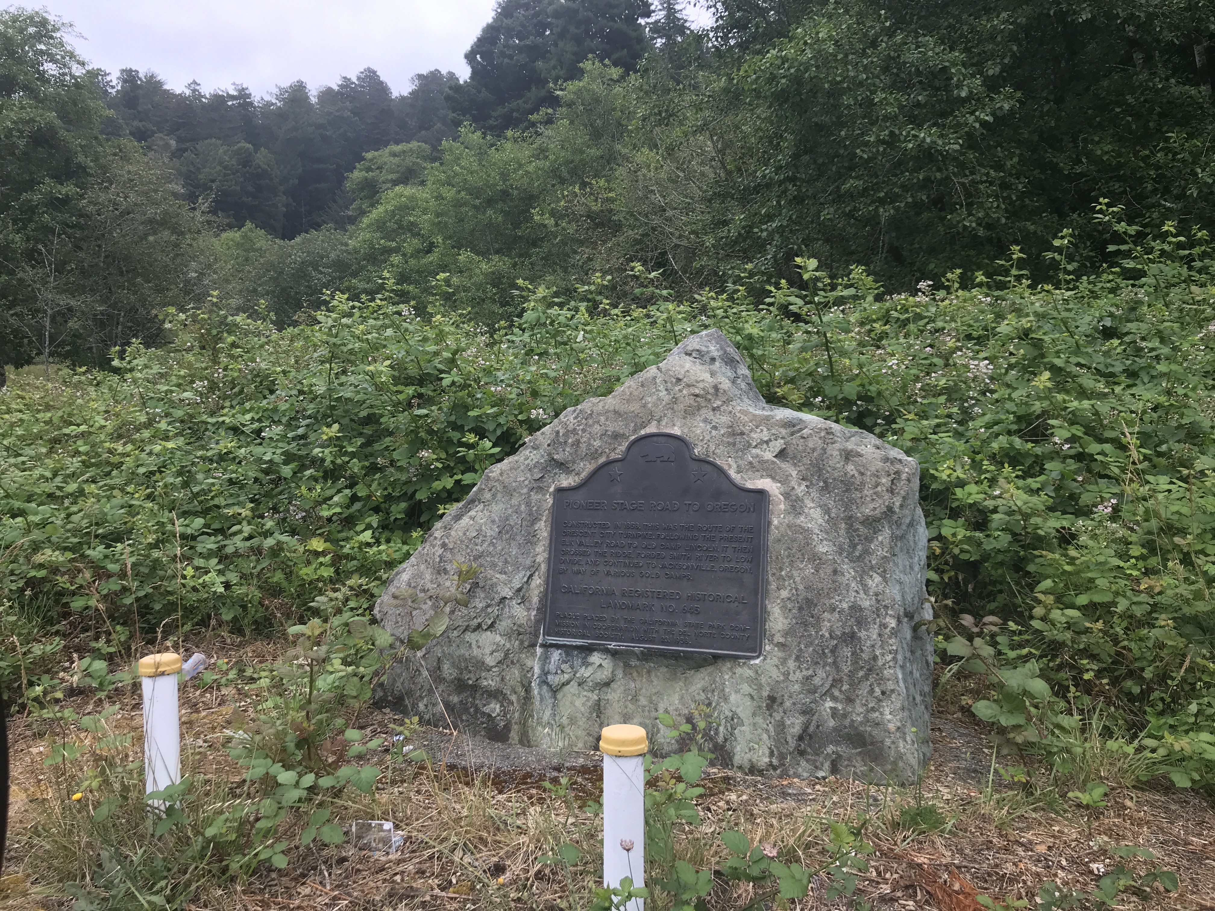 Pioneer Stage Road to Oregon Marker