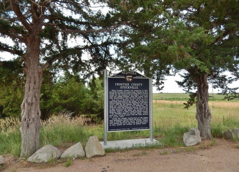 Frontier County Stockville Marker image. Click for full size.