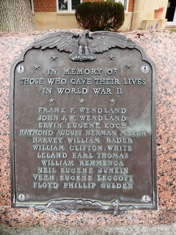 Gosper County World War II Memorial image. Click for full size.