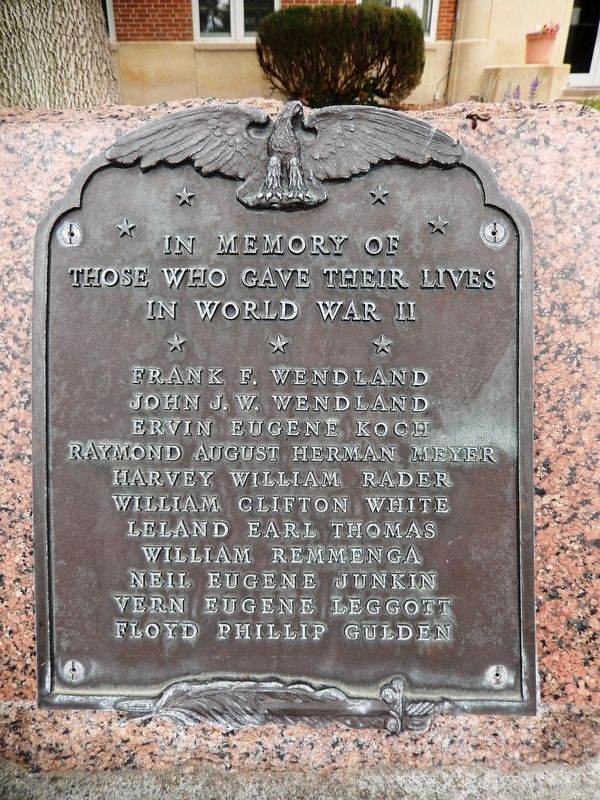Gosper County World War II Memorial. Click for full size. Gosper County World War II Memorial image. Click for full size.