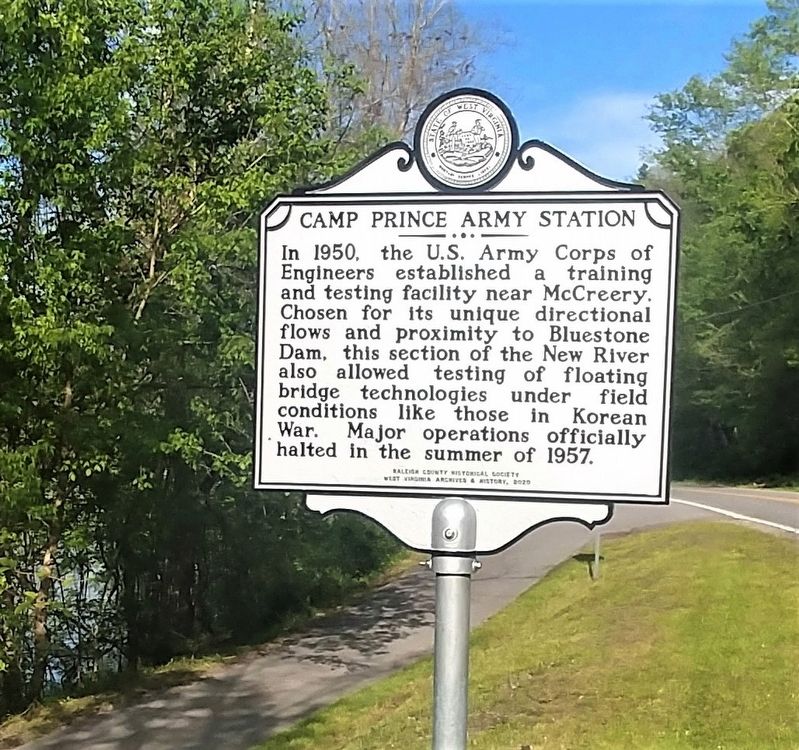 Camp Prince Army Station Marker image. Click for full size.