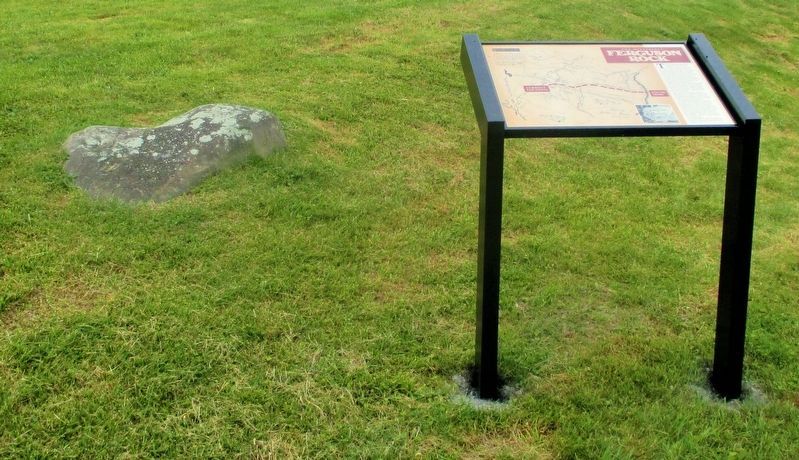 The Rock and the Marker. Click for full size. The Rock and the Marker image. Click for full size.