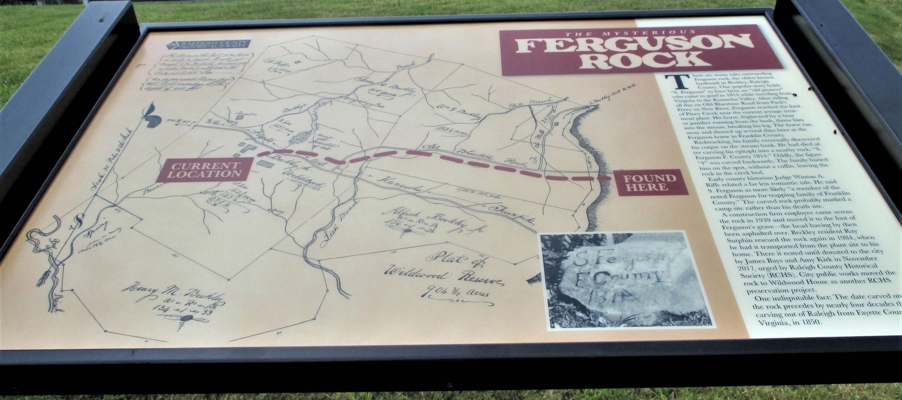 The Mysterious Ferguson Rock Marker image. Click for full size.