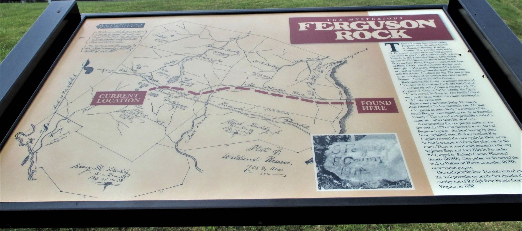 The Mysterious Ferguson Rock Marker. Click for full size. The Mysterious Ferguson Rock Marker image. Click for full size.