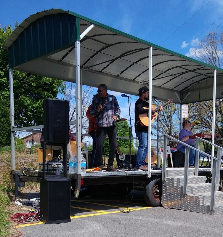 Local musicians perform a Withers tune during marker dedication ceremony, May 15, 2021.. Click for full size. Local musicians perform a Withers tune during marker dedication ceremony, May 15, 2021. image. Click for full size.