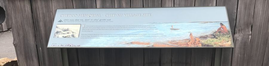 Chetco Memorial — Chit-xu Village Site Marker image. Click for full size.