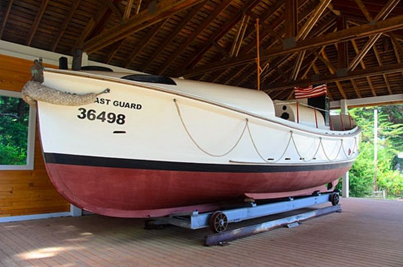 Coast Guard lifeboat at Port Orford Heads State Park. Click for full size. Coast Guard lifeboat at Port Orford Heads State Park image. Click for full size.