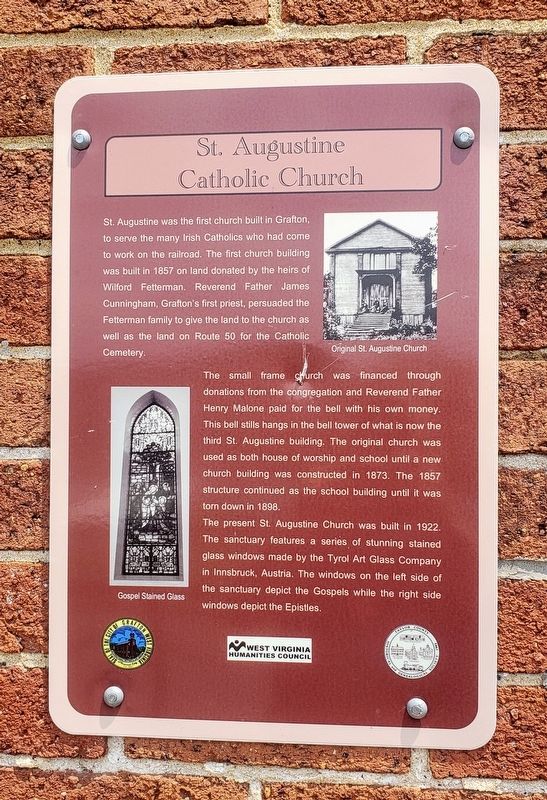 St. Augustine Catholic Church Marker. Click for full size. St. Augustine Catholic Church Marker image. Click for full size.