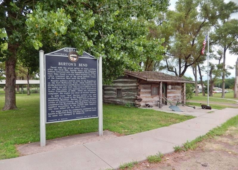 Burton's Bend Marker image. Click for full size.