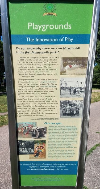 Playgrounds: The Innovation of Play marker. Click for full size. Playgrounds: The Innovation of Play marker image. Click for full size.