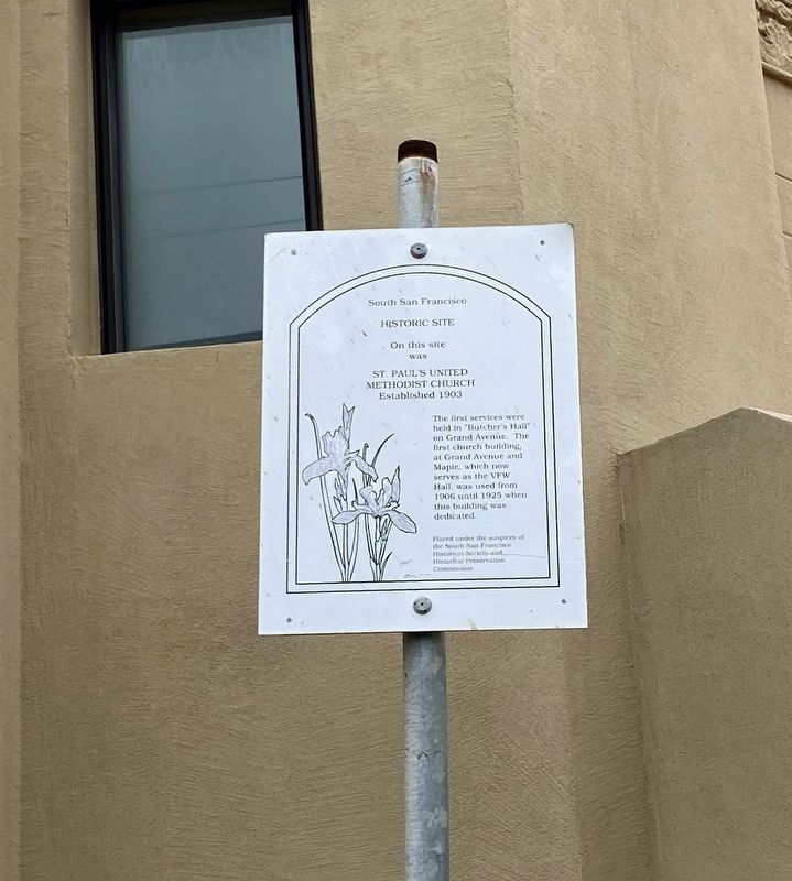 St. Paul's United Methodist Church Marker. Click for full size. St. Paul's United Methodist Church Marker image. Click for full size.