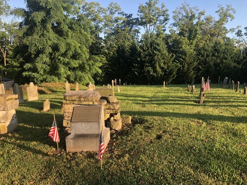 Poplar Church Cemetery Marker. Click for full size. Poplar Church Cemetery Marker image. Click for full size.