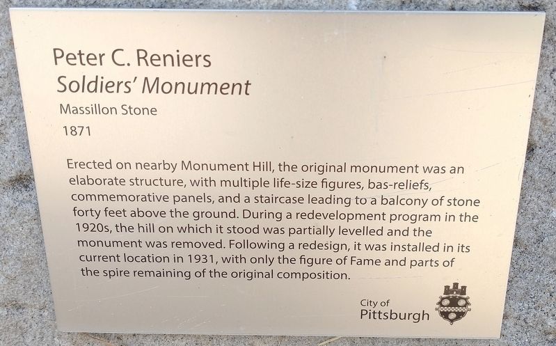 Peter C. Reiners Soldiers' Monument image. Click for full size.