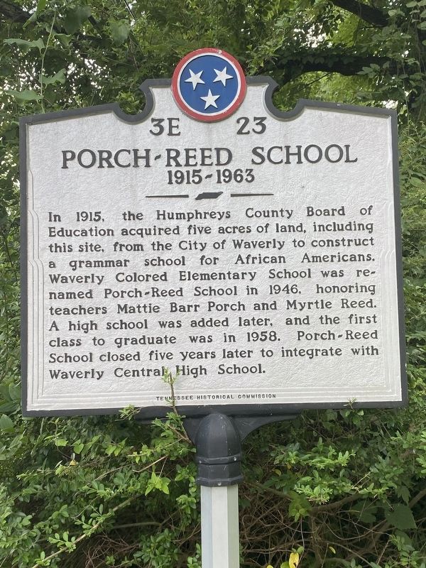 Porch-Reed School Marker image. Click for full size.