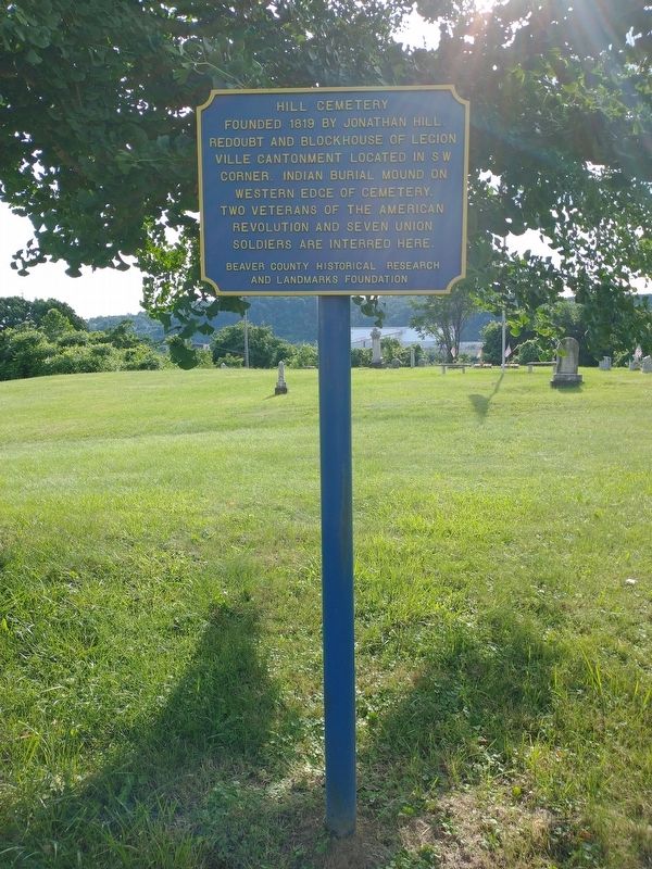 Hill Cemetery Marker. Click for full size. Hill Cemetery Marker image. Click for full size.
