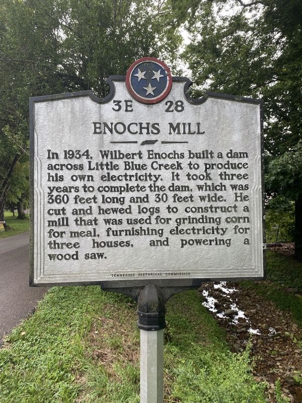 Enochs Mill Marker image. Click for full size.