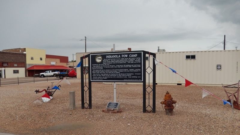 Indianola POW Camp Marker image. Click for full size.