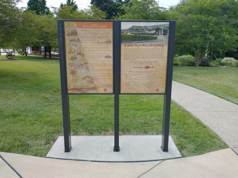 History Of Beaver Station & Vicinity Marker image. Click for full size.
