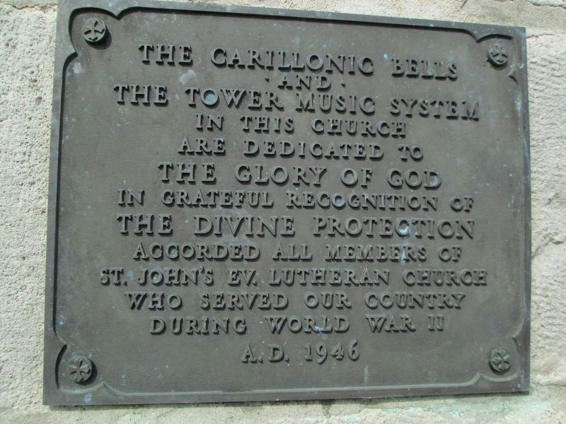 Saint John Evangelical Lutheran Church Marker image. Click for full size.