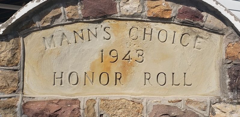 Mann's Choice Honor Roll Marker image. Click for full size.