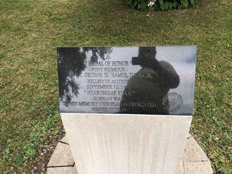 2nd/Lt. George H. Ramer, U.S.M.C.R. Marker image. Click for full size.