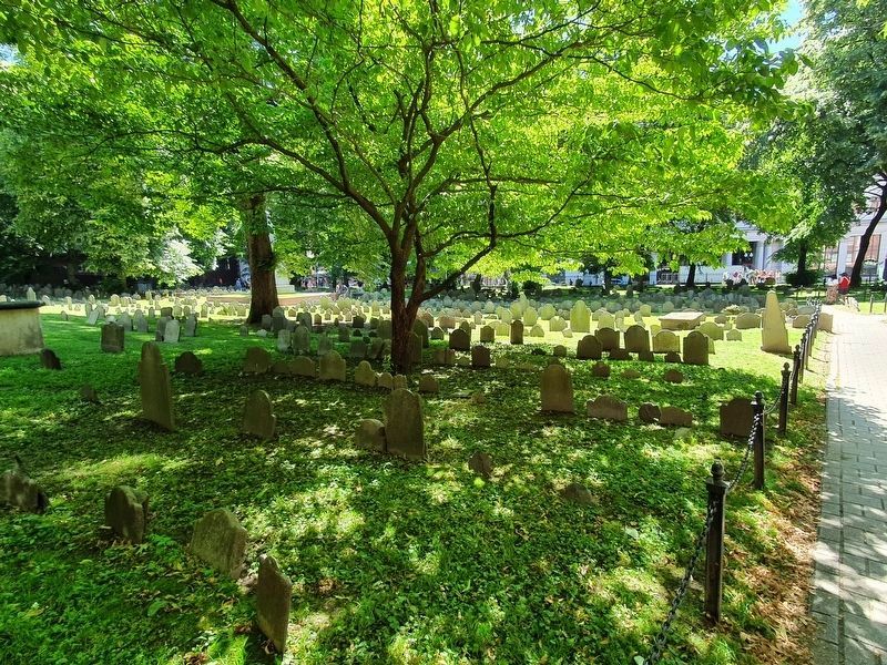 A view of the Granary Burying Ground. Click for full size. A view of the Granary Burying Ground image. Click for full size.