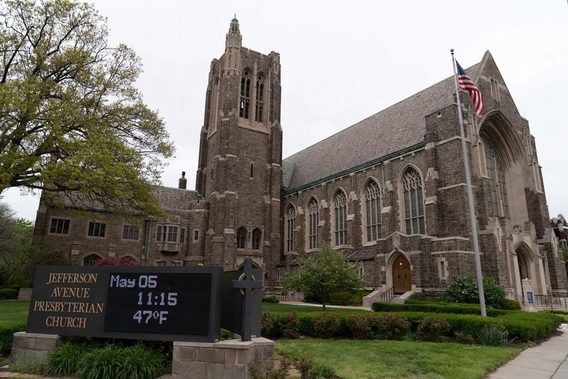 Jefferson Avenue Presbyterian Church. Click for full size. Jefferson Avenue Presbyterian Church image. Click for full size.