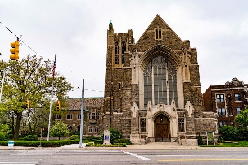 Jefferson Avenue Presbyterian Church Marker. Click for full size. Jefferson Avenue Presbyterian Church Marker image. Click for full size.