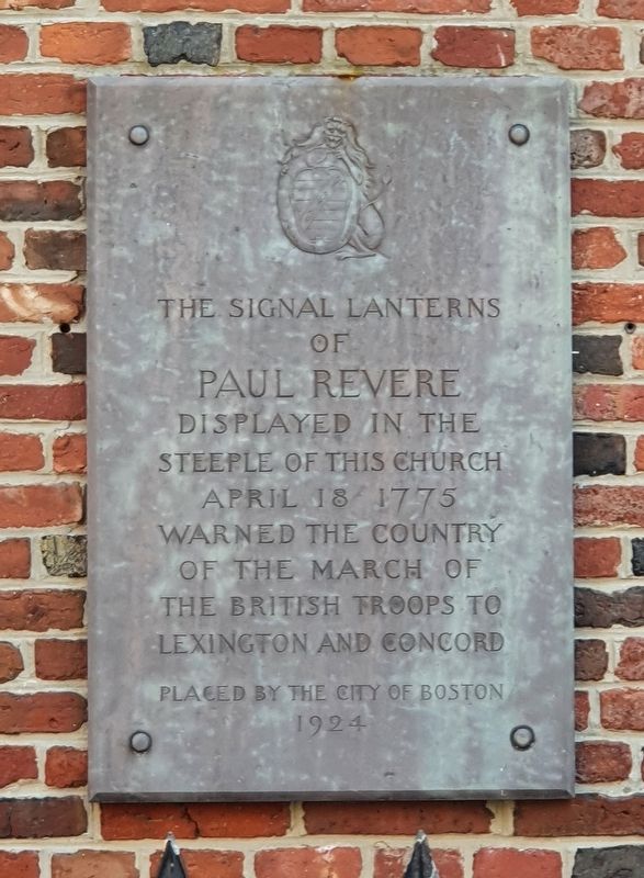 North Church Lanterns Marker. Click for full size. North Church Lanterns Marker image. Click for full size.