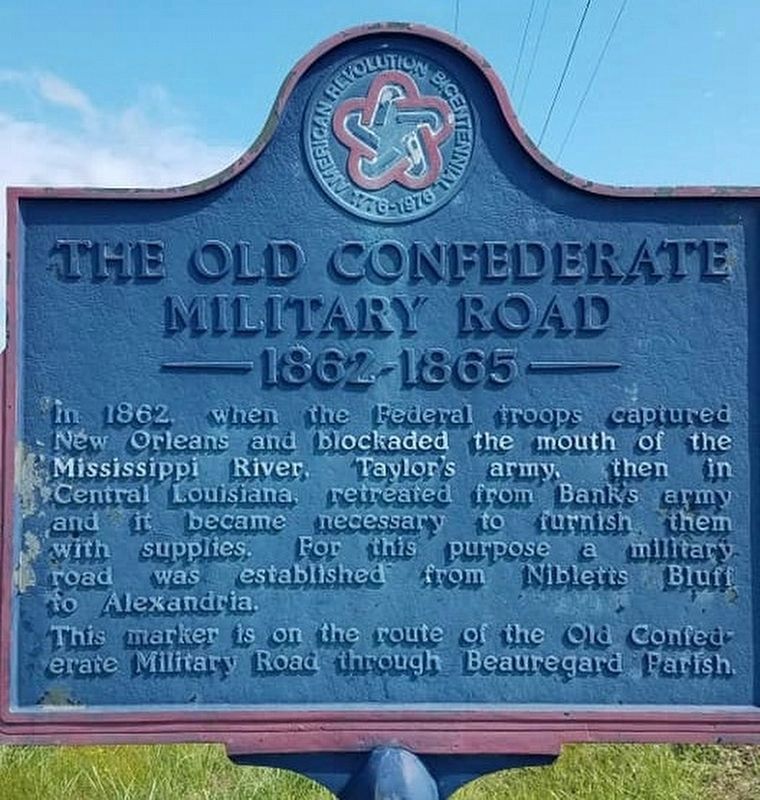 The Old Confederate Military Road Marker. Click for full size. The Old Confederate Military Road Marker image. Click for full size.