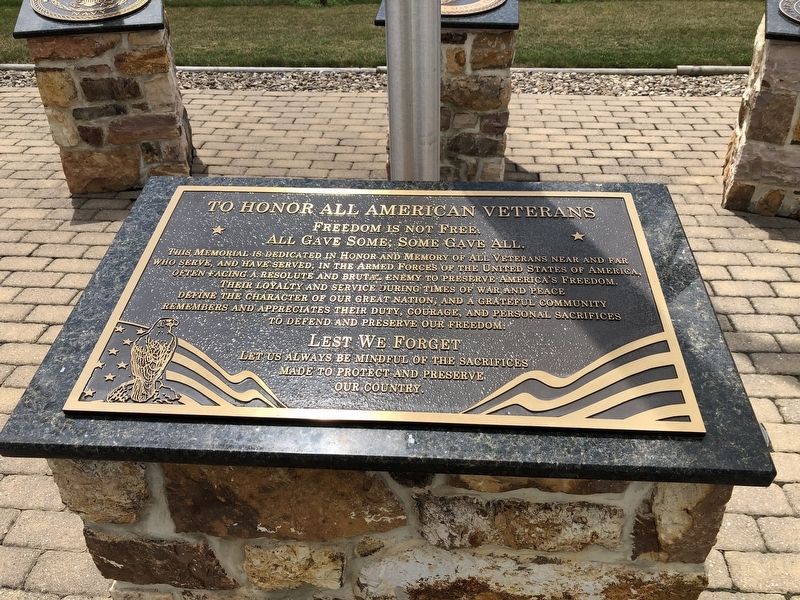 To All American Veterans Marker image. Click for full size.