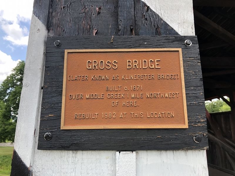Gross Bridge Marker image. Click for full size.