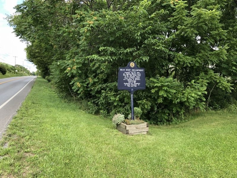 Bean Soup Encampment Marker. Click for full size. Bean Soup Encampment Marker image. Click for full size.