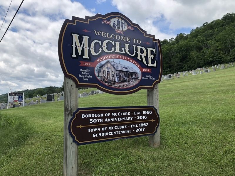 Welcome to McClure Marker image. Click for full size.