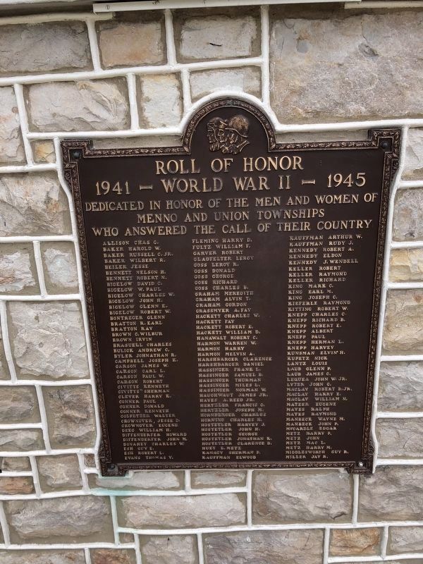 Roll of Honor Marker. Click for full size. Roll of Honor Marker image. Click for full size.