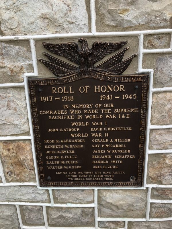 Roll of Honor Marker. Click for full size. Roll of Honor Marker image. Click for full size.