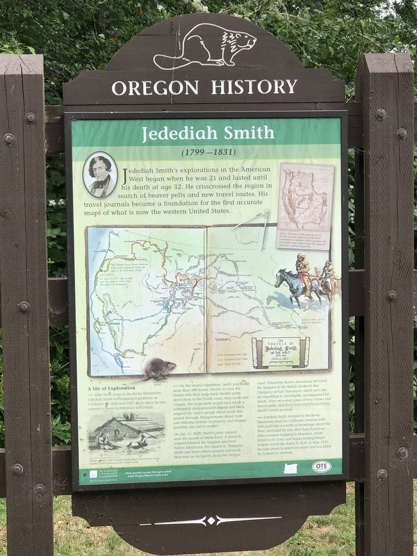Jedediah Smith Marker image. Click for full size.