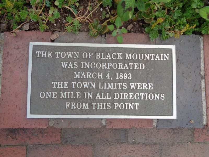 The Town of Black Mountain Marker image. Click for full size.