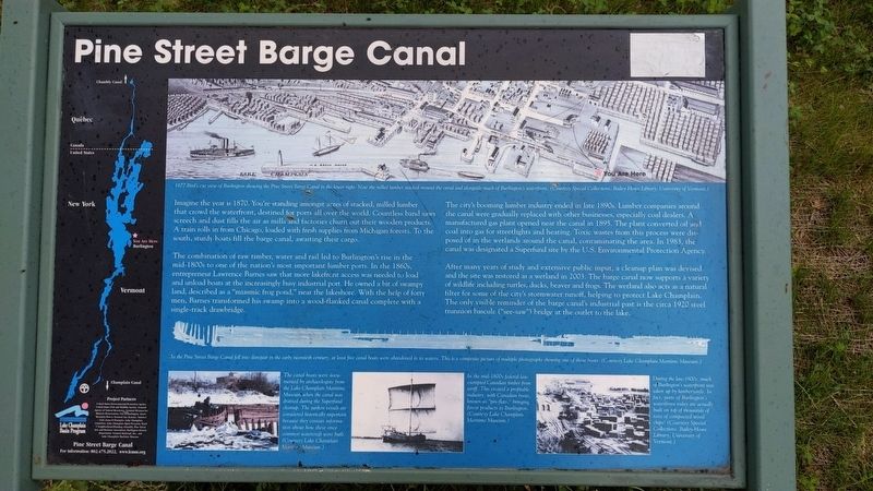 Pine Street Barge Canal Marker image. Click for full size.