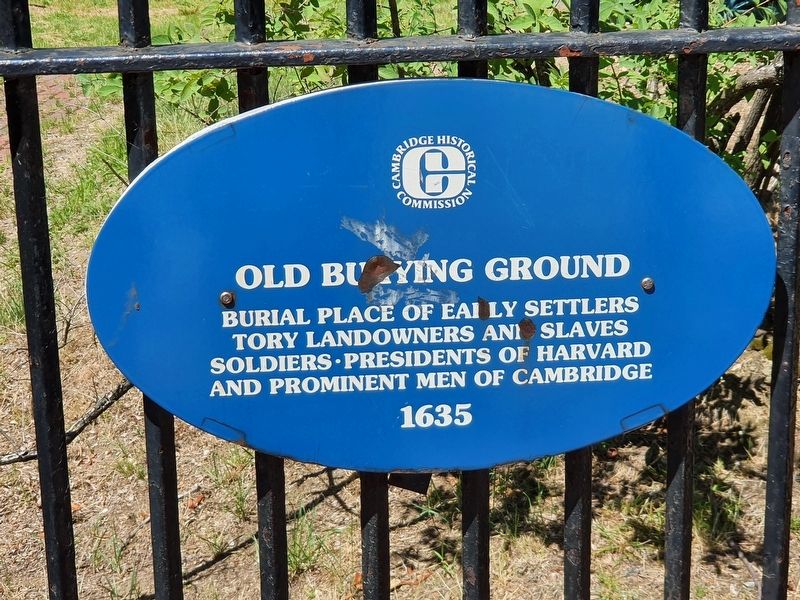 Old Burying Ground Marker. Click for full size. Old Burying Ground Marker image. Click for full size.