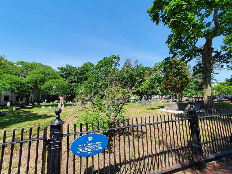 Old Burying Ground and Marker. Click for full size. Old Burying Ground and Marker image. Click for full size.