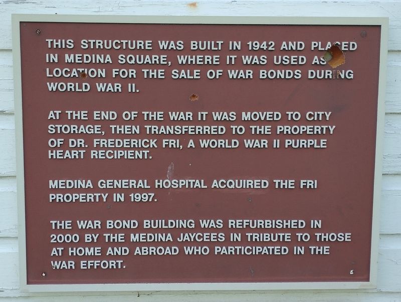 The War Bond Building Marker. Click for full size. The War Bond Building Marker image. Click for full size.