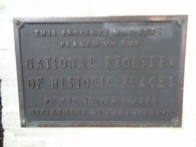 NRHP plaque. Click for full size. NRHP plaque image. Click for full size.