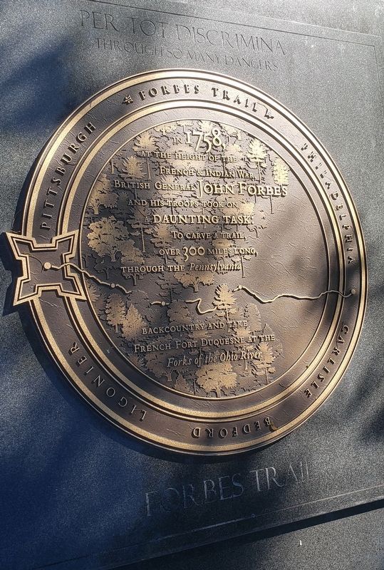 Forbes Trail Marker. Click for full size. Forbes Trail Marker image. Click for full size.